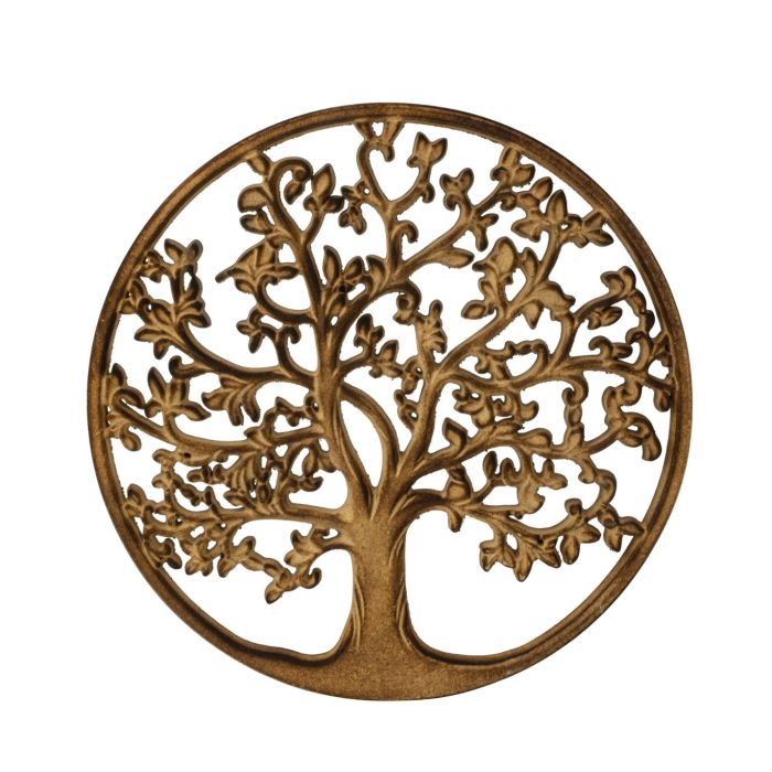 Vægdekoration med livets træ brunt