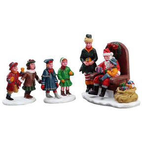Visiting Santa, Set Of 3