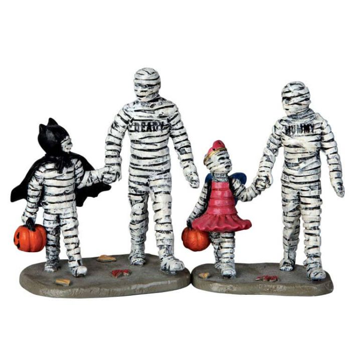 Trick Or Treating With Mummy And Deady, Set Of 2