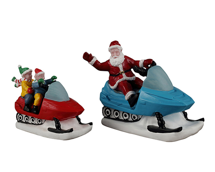 Santa´s Day Off figursæt til julelandskab fra Lemax