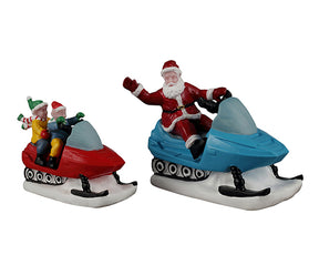 Santa´s Day Off figursæt til julelandskab fra Lemax