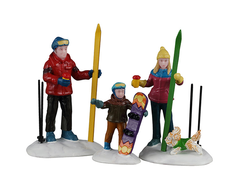 Family Ski Day figursæt til julelandskab fra lemax