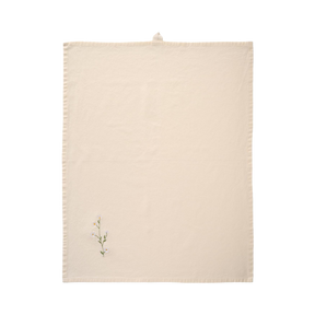 Ib Laursen Flora viskestykke med hvide margueritter 