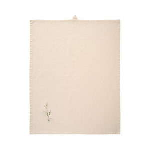 Ib Laursen Flora viskestykke med hvide margueritter 