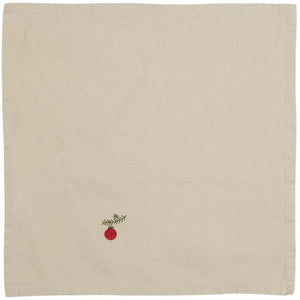 Stofserviet Tradition med julekugle