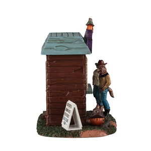 Full Moon Bar med varulve til Halloween dekoration fra Lemax set fra siden