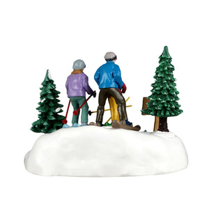 Family Ski Day fra Lemax set bagfra