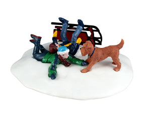 Winter Wipeout figur til juleby fra Lemax