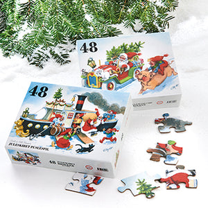 Vilhelm Hansen Puslespil med 48 brikker og julemotiv fra Pobra