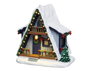 A-Frame Rental Home hytte til julelandskab fra Lemax