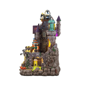 Dr. Dreadmoor's Castle med lys, lyd og animation til Halloween landskab fra Lemax