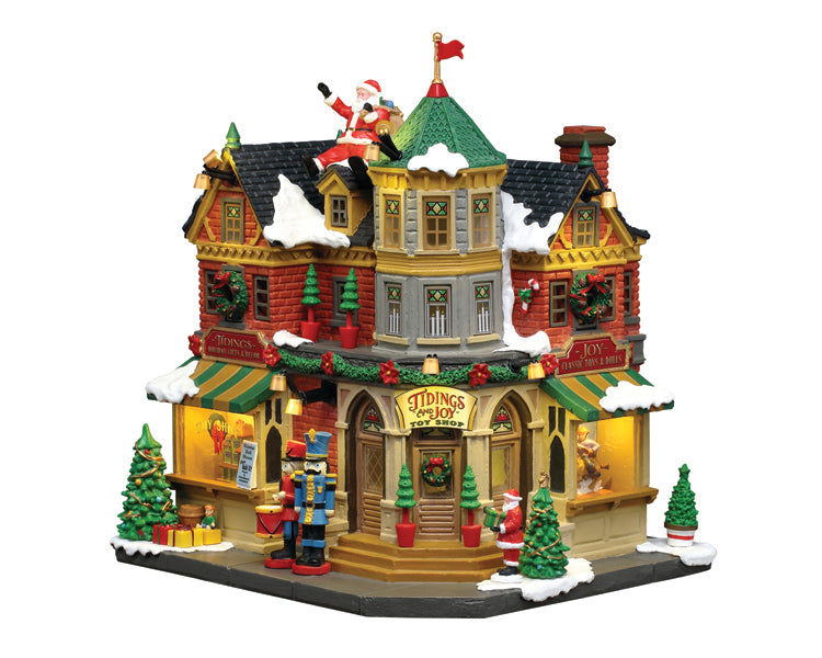 Tidings And Joy bygning til juleby fra Lemax