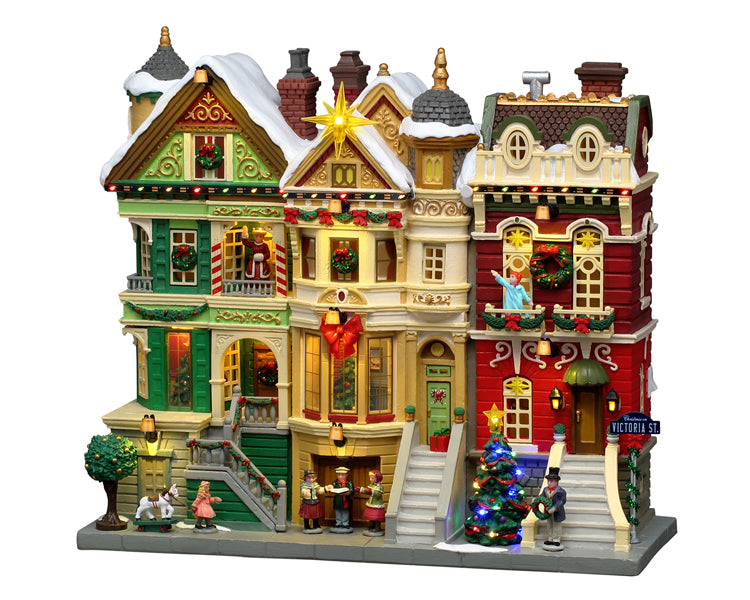 Christmas On Victoria Street facade med lys til juleby fra Lemax