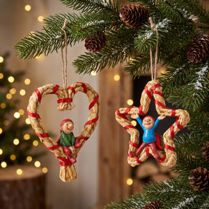 Bramming Tomte med halmdekoration