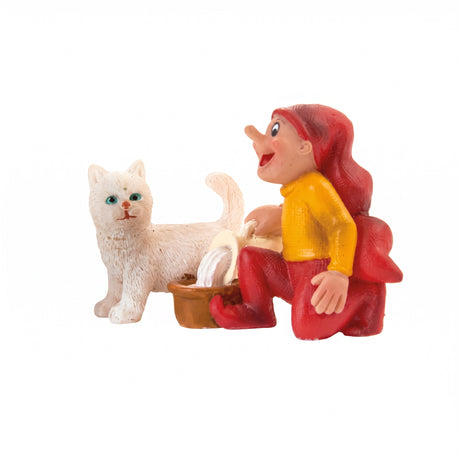 Bramming tomte med katt