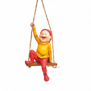 Bramming Tomte på gungan 