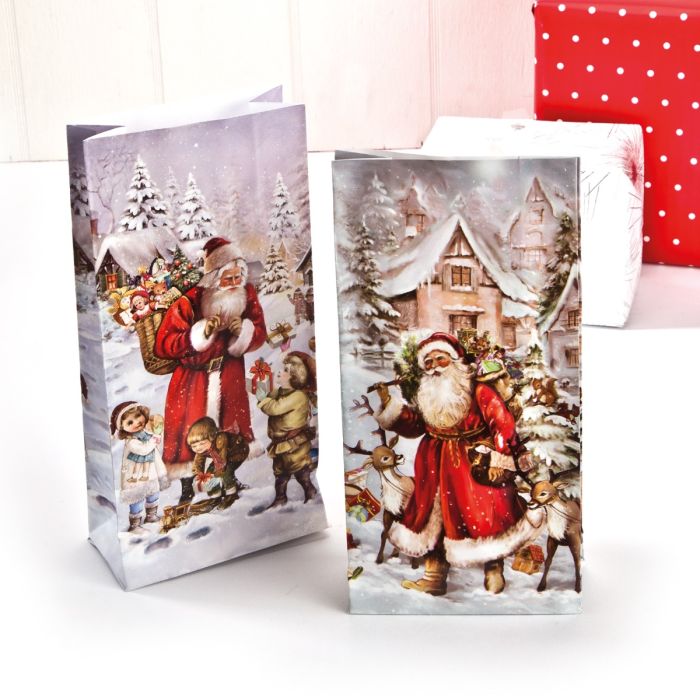 Papirsposer med julemænd 24-pak