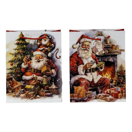 Gaveposer med julemotiv og hank 6-pak