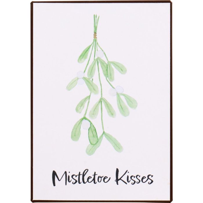 Metalskilt Mistletoe Kisses