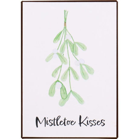 Metalskilt Mistletoe Kisses