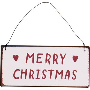 Metalskilt Merry Christmas
