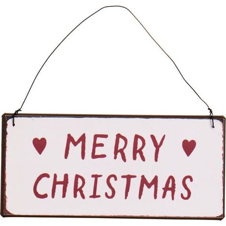 Metalskilt Merry Christmas
