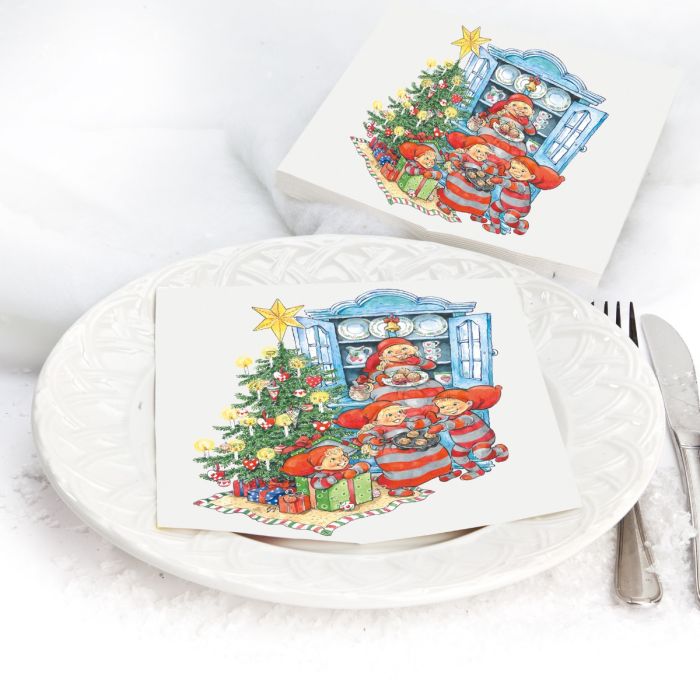 Servietter med babynisser