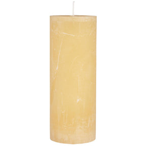 Ib Laursen Rustikt bloklys i lemonade gul nuance