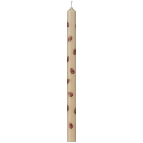 Stearinljus med bruna kottar 5-pack från Ib Laursen