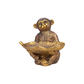 Abefigur siddende