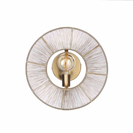 Bodil væglampe guldfarvet 40 cm i diameter