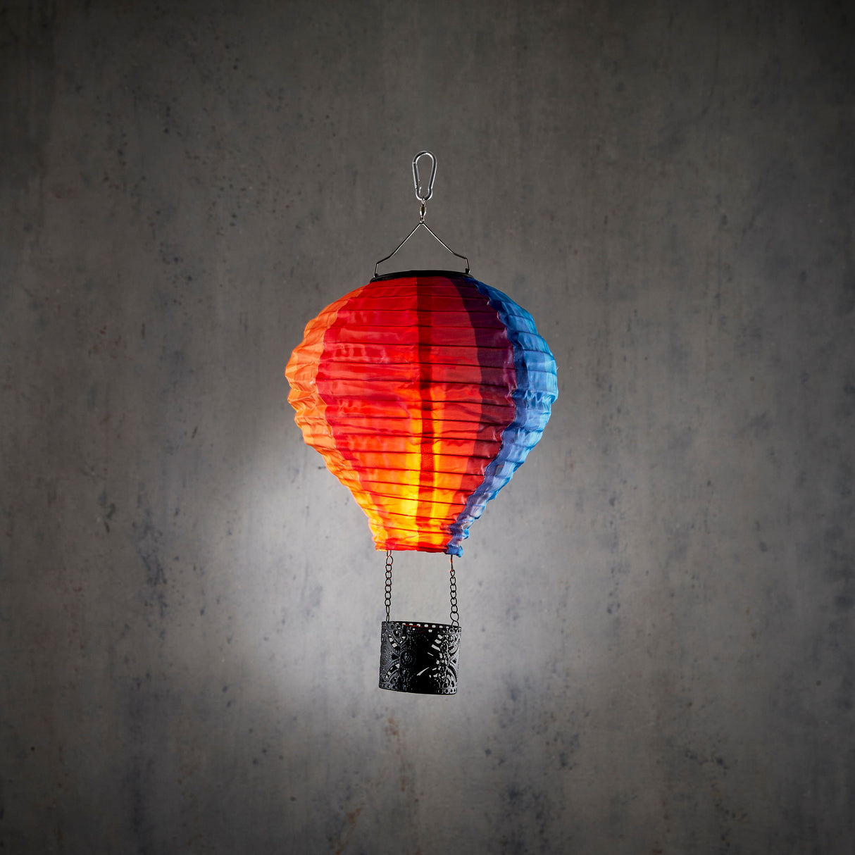 Ballong med LED-lampa och solceller 45 cm hög