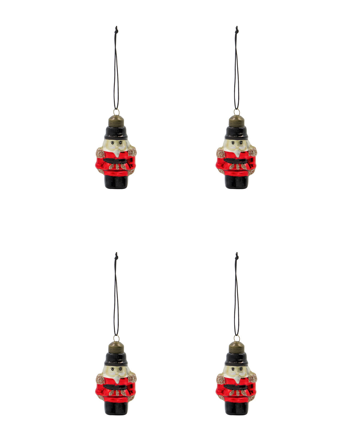 Julgranskula formad som en nötknäppare, 7 cm hög, 4-pack från House Doctor