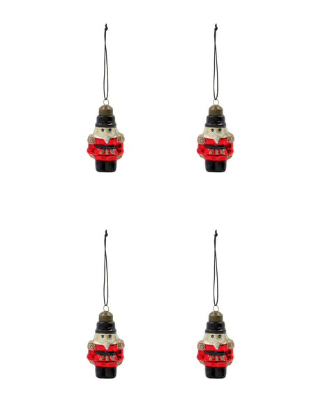 Julgranskula formad som en nötknäppare, 7 cm hög, 4-pack från House Doctor