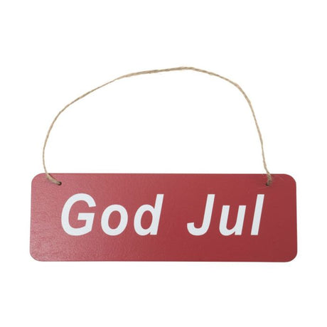 Skilt med God Jul