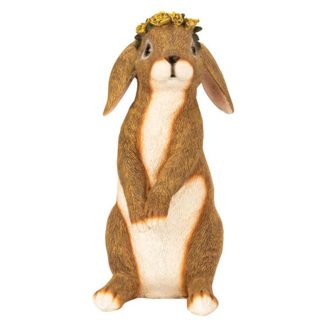 Hare med blomsterkrans 29 cm høj