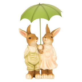 Påskeharer med paraply
