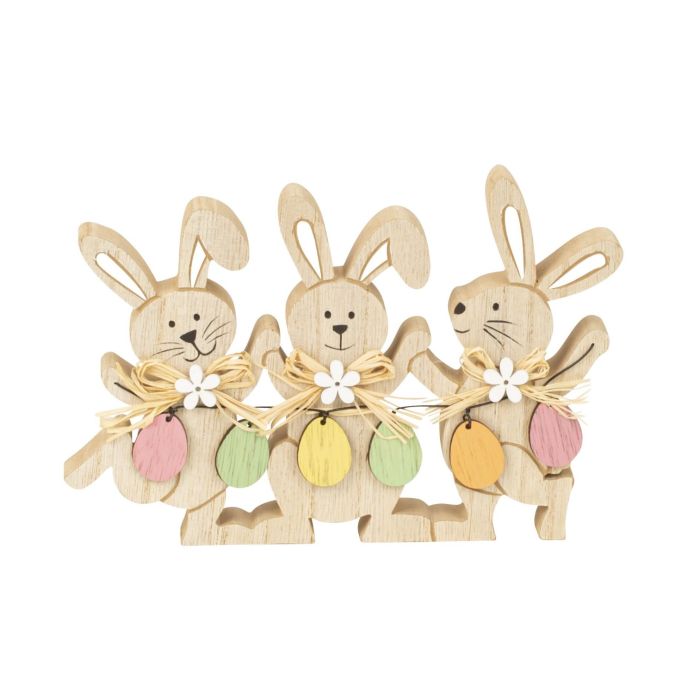 Tre glade påskeharer