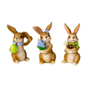 Påskehare i haven 8 cm høj