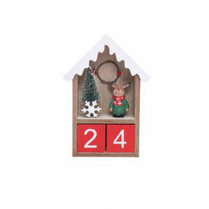 Julekalender i trä med nedräkning