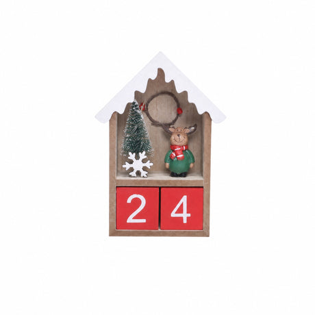 Julekalender i trä med nedräkning