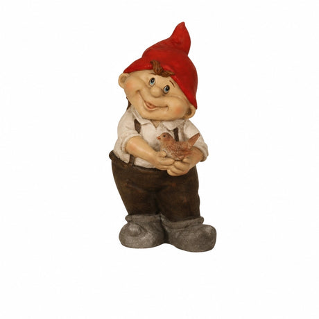 Tomtepojke i keramik 22 cm hög