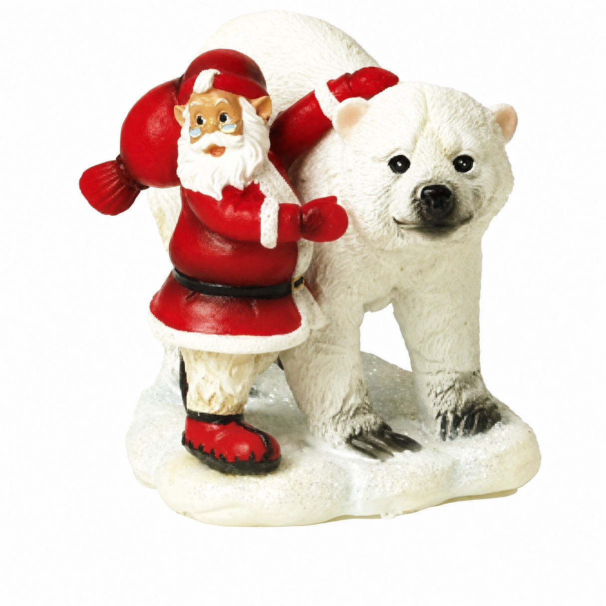 Jultomte med isbjörn