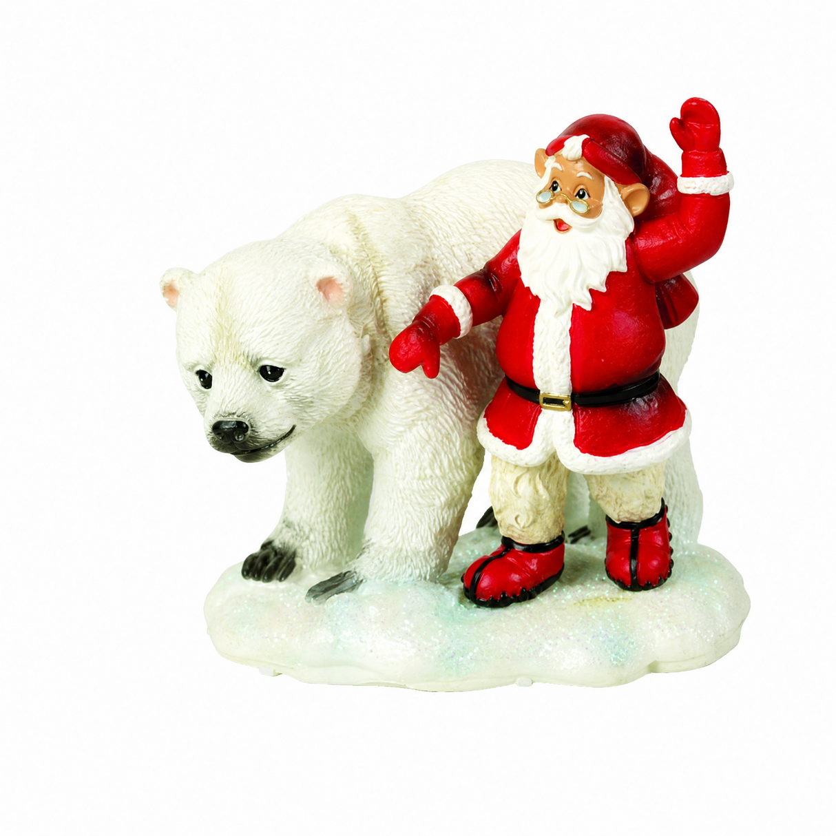 Jultomte med isbjörn