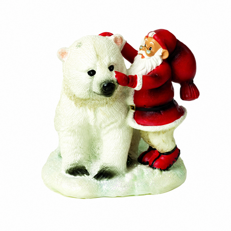 Jultomte med isbjörn