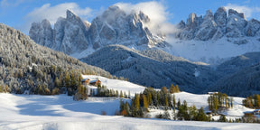 Baggrund i stof med Dolomitterne
fra My Village