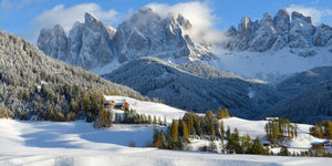 Baggrund i stof med Dolomitterne
fra My Village