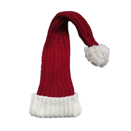 Nissehue i rød og hvid 