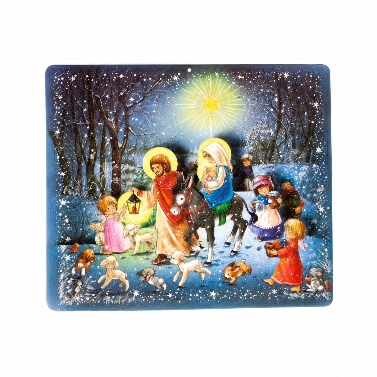 Julkalender med glitter 