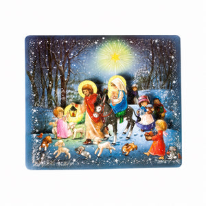 Julkalender med glitter 